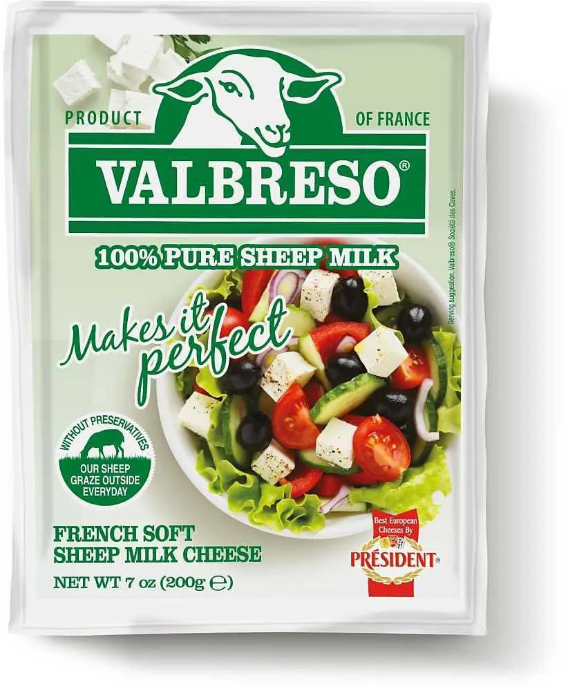 Valbreso 100% Pure Sheep Milk French Soft Sheep Milk Cheese