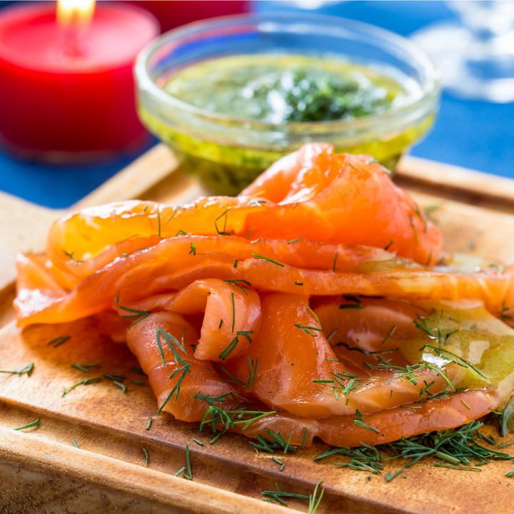 Smoked Salmon with Dill Gravlax