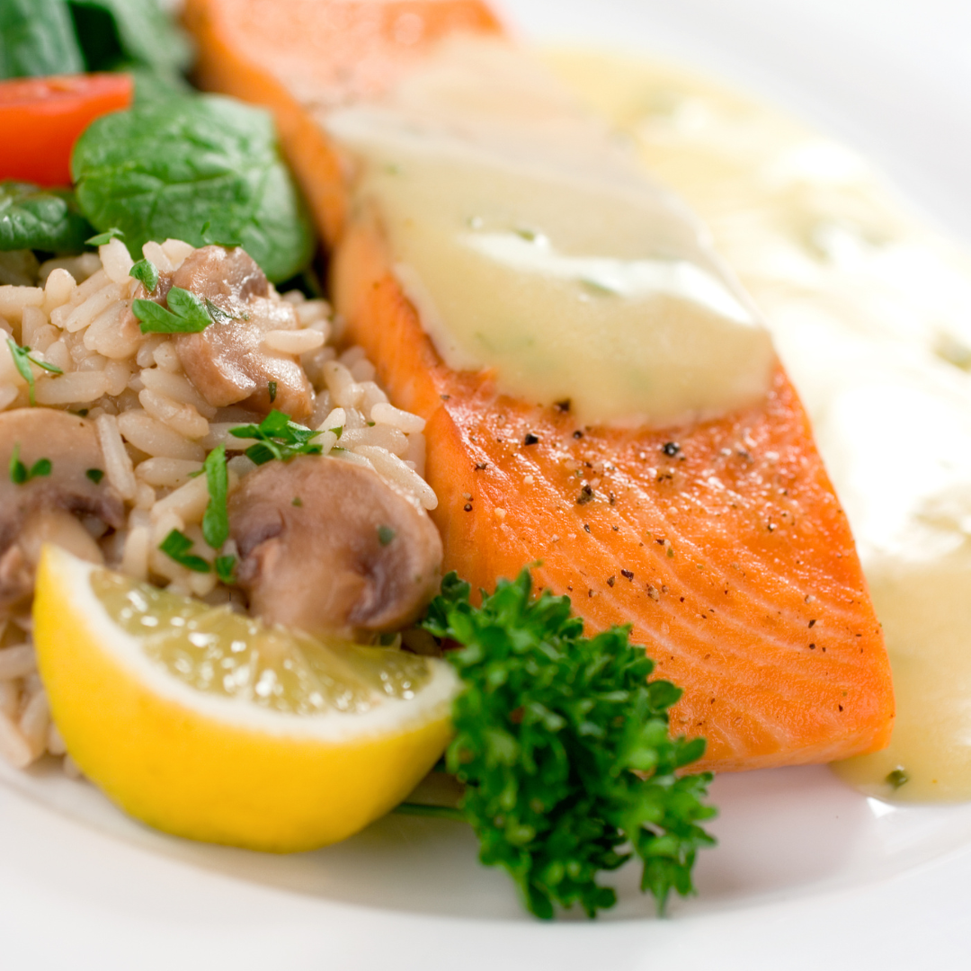 Faroe Island Salmon with Lemon Butter Sauce