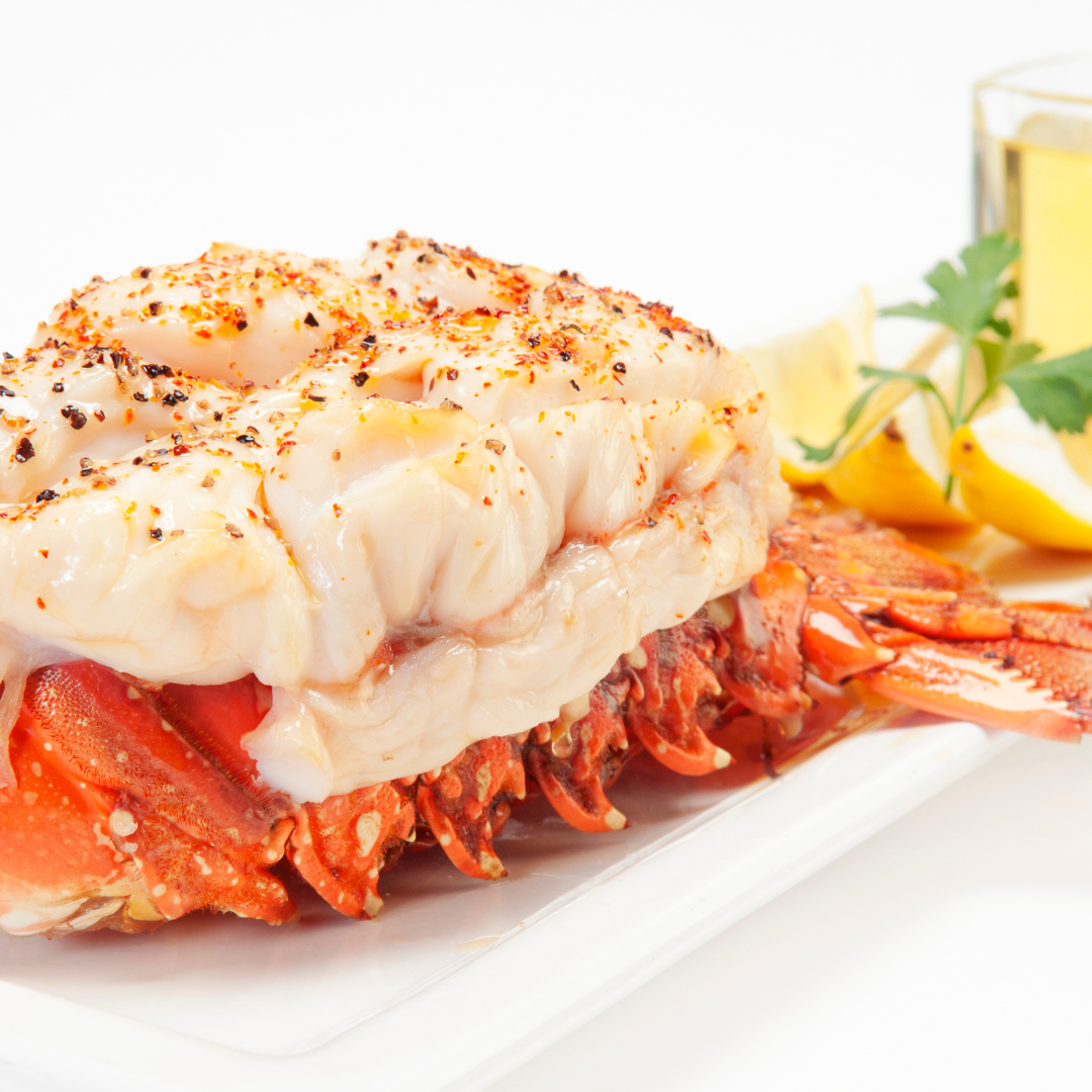 Pan-Seared Tristan Lobster Tails with Lemon Butter Sauce