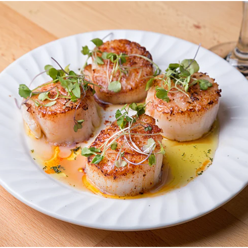 Silky, sweet North Atlantic scallops