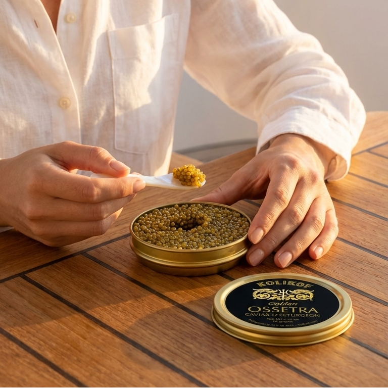 Caviar de Ossetra Dorado